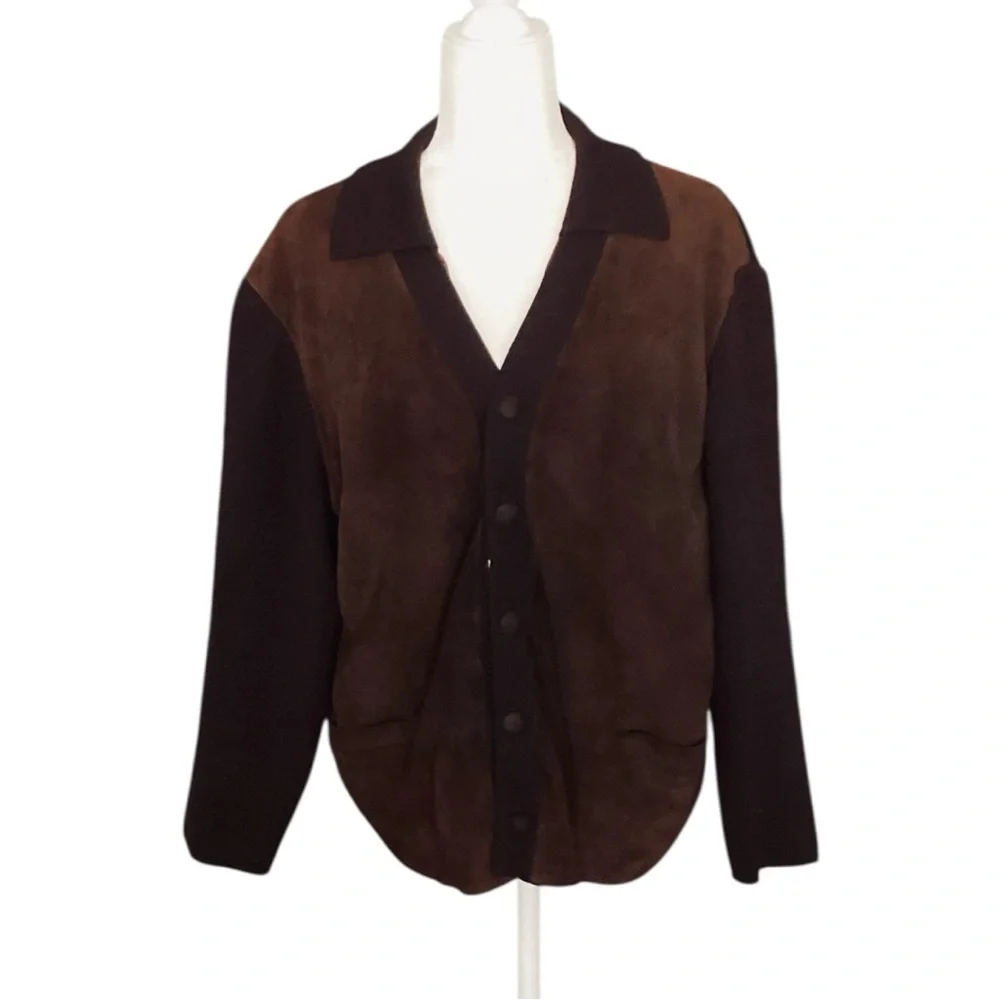 Golden Leaf Vintage Dark Brown Lightweight Jacket
